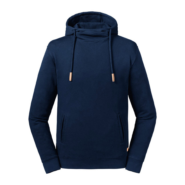 R209M-Pure Organic High Collar Hooded Sweat